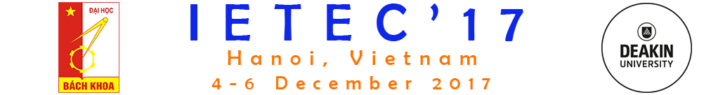 IETEC-17, Hanoi, Vietnam, between 4-6 December 2017